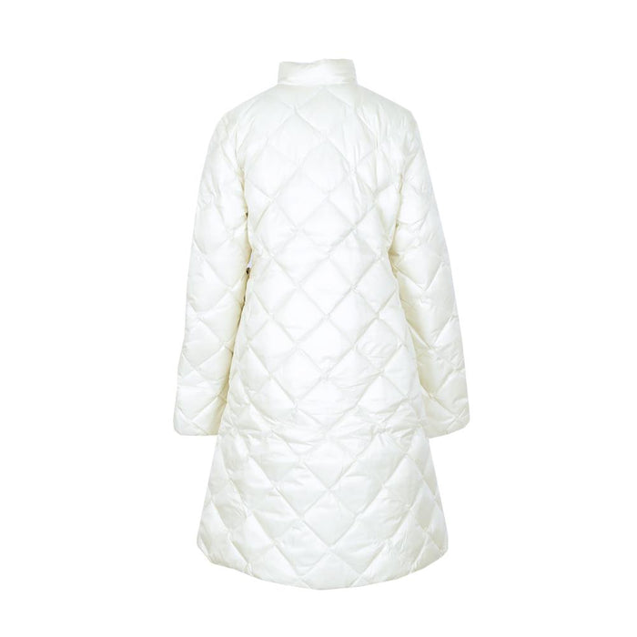 Duvetica Beige Quilted Long Down Puffer Jacket VDDJ00225K0001 BGL
