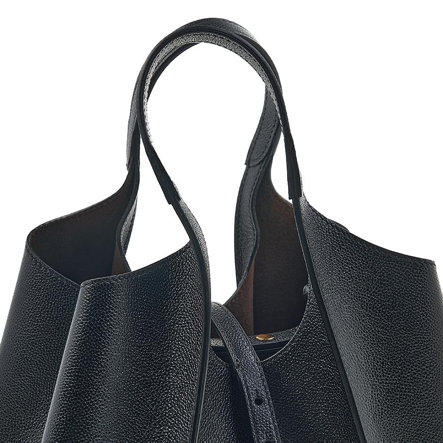 Tods T Timeless Mini Shopper Tote Bag Black Leather Women’s