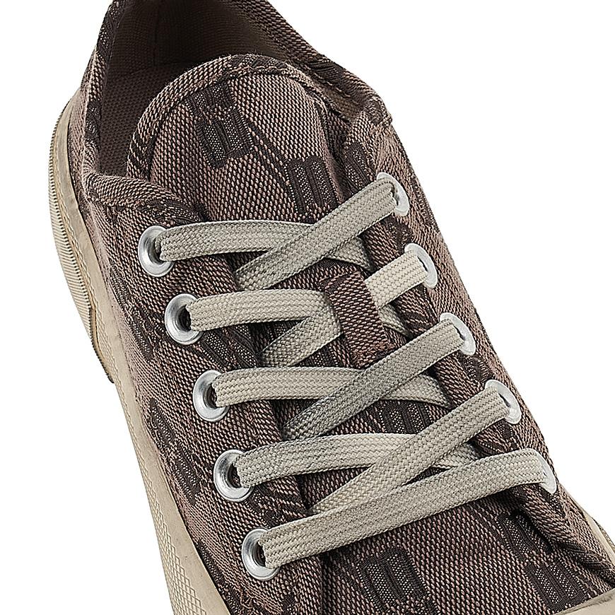 BALENCIAGA BB Monogram Low-Top Sneakers Women Black Beige