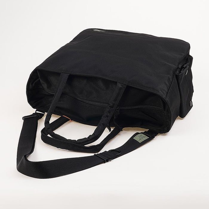 PORTER Unisex Unit 2-Way Tote Bag Black