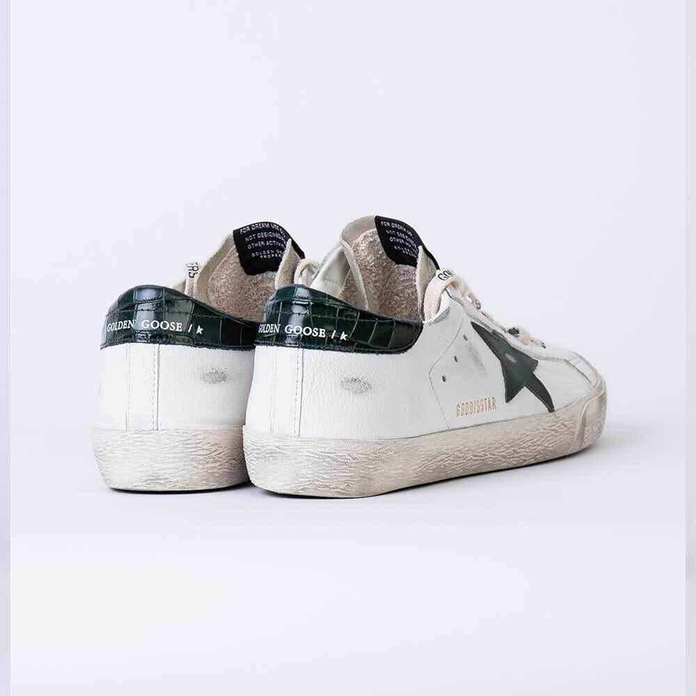 GOLDEN GOOSE Green Star Heel Cup Superstar Low-Top Sneake GMF00101 F008113 10502