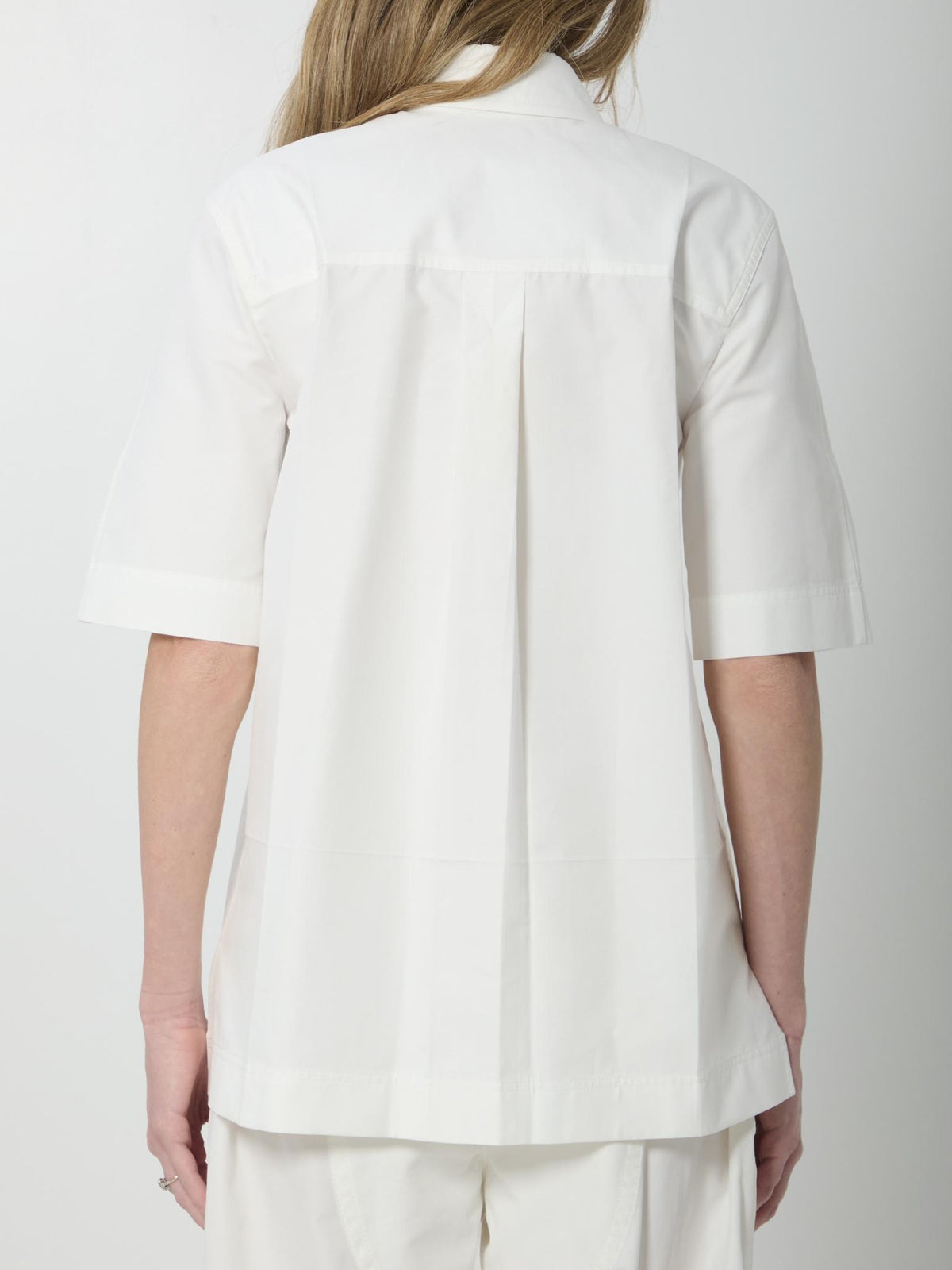 Bottega Veneta Short Sleeve Cotton Shirt White Women’s
