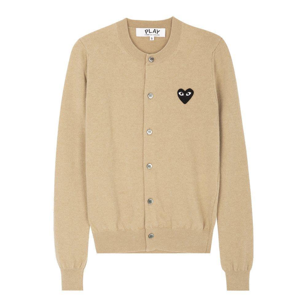 Comme des Garcons Women’s Wool Cardigan Black Heart Patch AX N023 051 3
