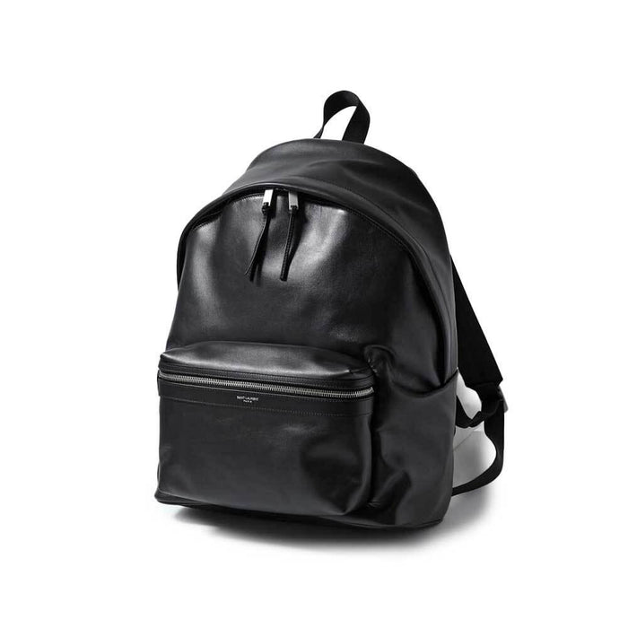 Saint Laurent Black Leather Delave Backpack