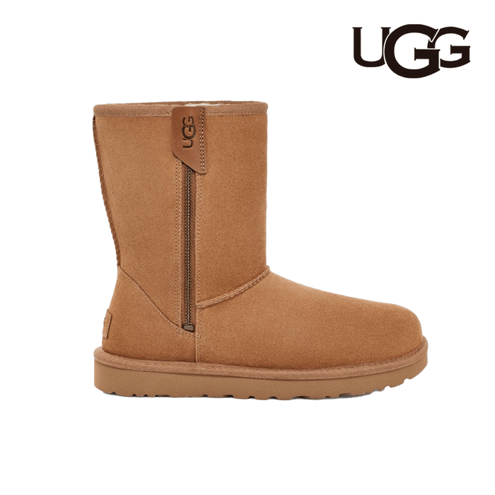 Ugg Women’s Classic Short Bailey Zip Chestnut Winter Boots 1144043