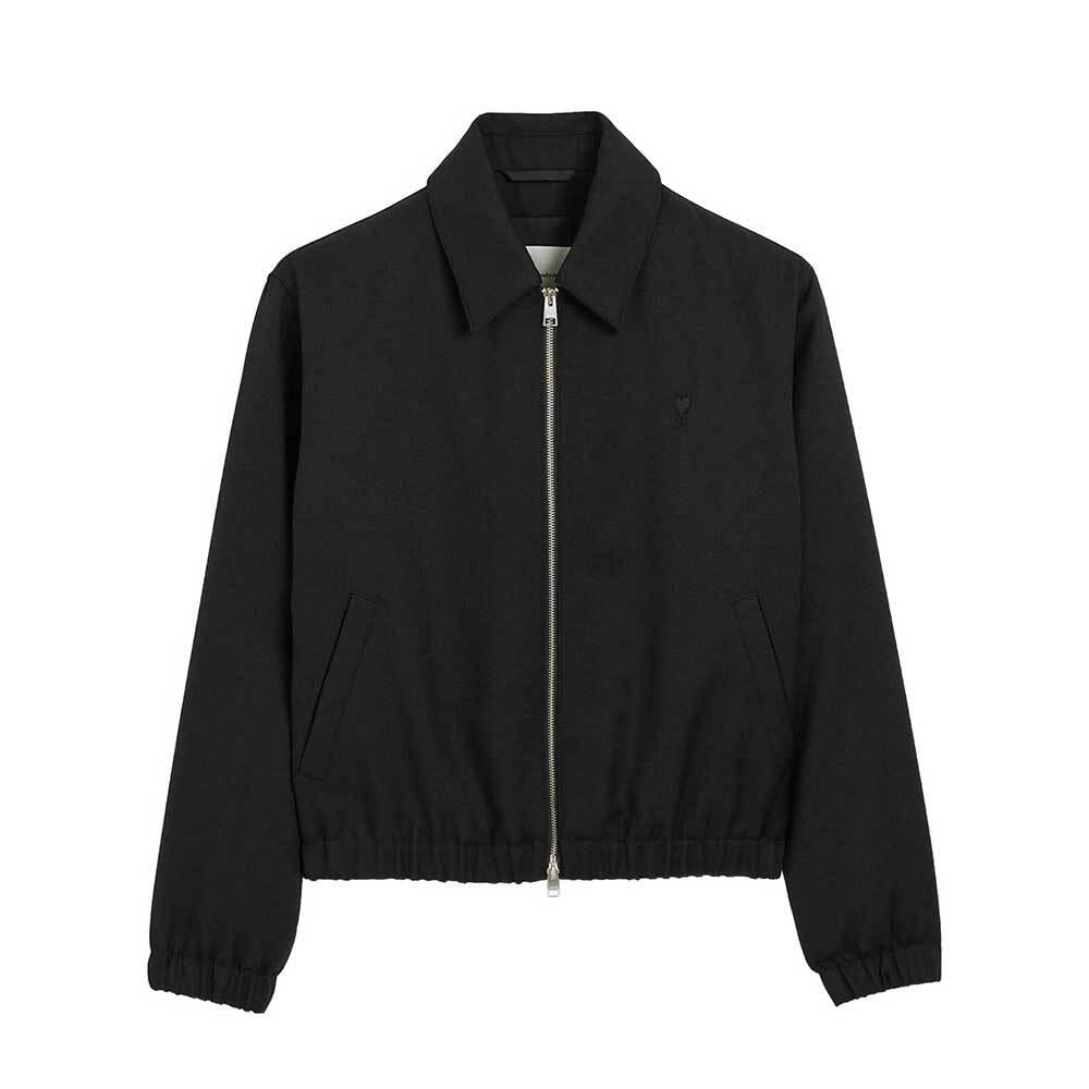 AMI Heart Logo Puffer Jacket Men’s Black