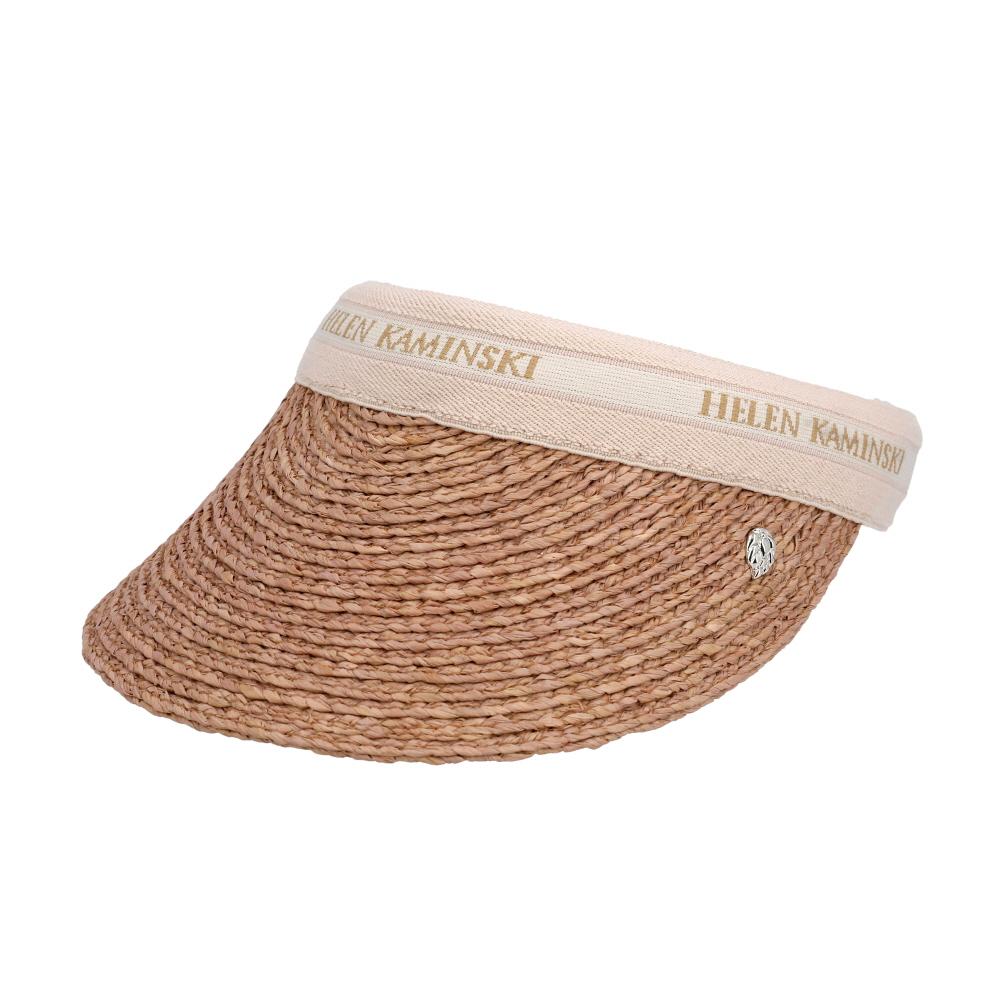 HELEN KAMINSKI Bianca 8 Natural Logo Visor Women’s Sun Cap HAT52204 NUNTL