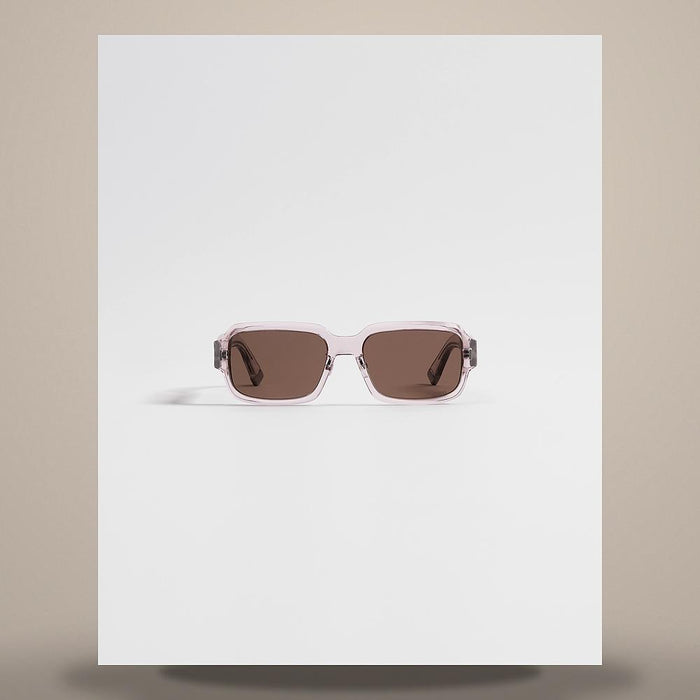 DIOR Transparent Nude Rectangular Sunglasses