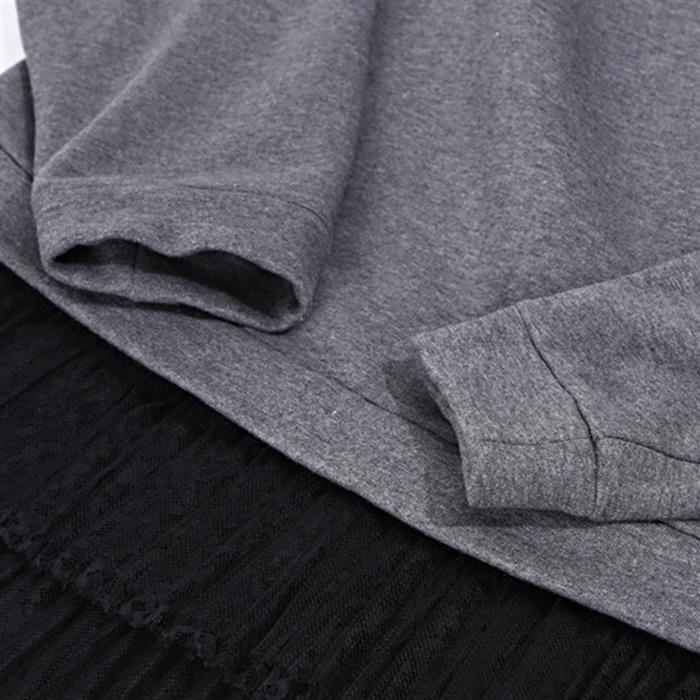 N˚21 Women’s Lace Gray Sweatshirt