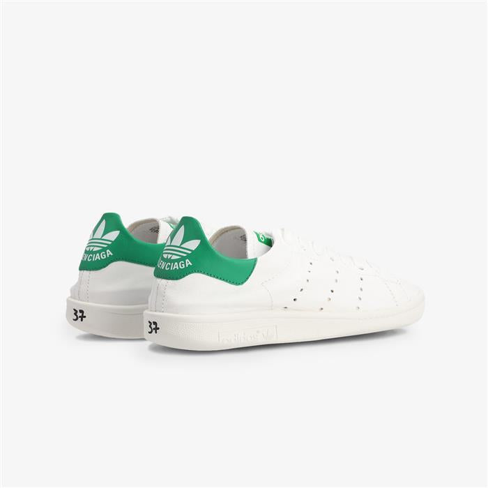 BALENCIAGA x adidas Stan Smith Women’s Low-Top Sneakers White Leather