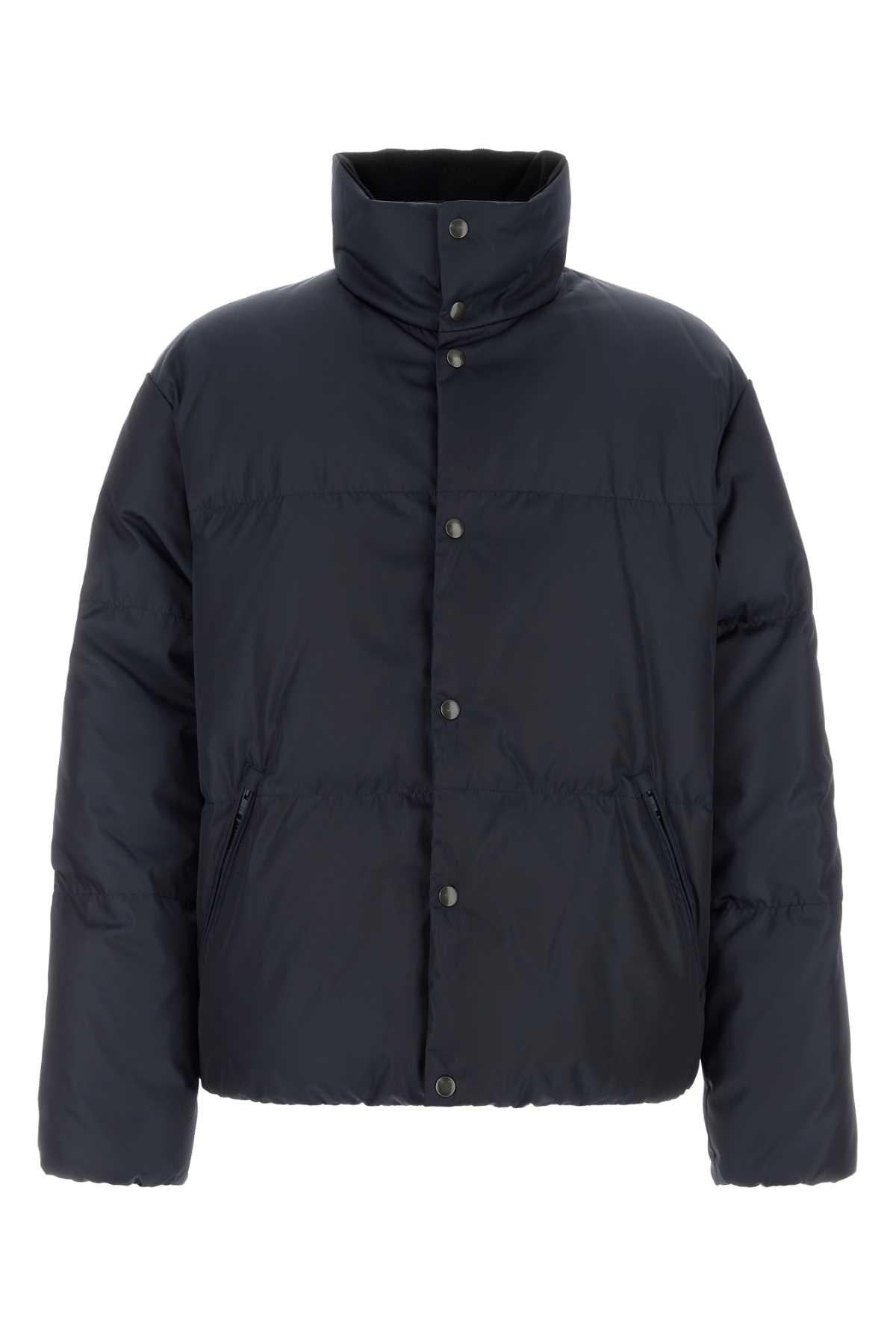 PRADA Black Nylon Down Puffer Jacket for Men