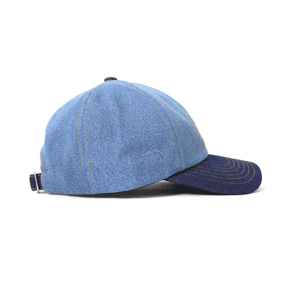 Maison Kitsune Denim Unisex Baseball Cap MM06106 WW5022 P471