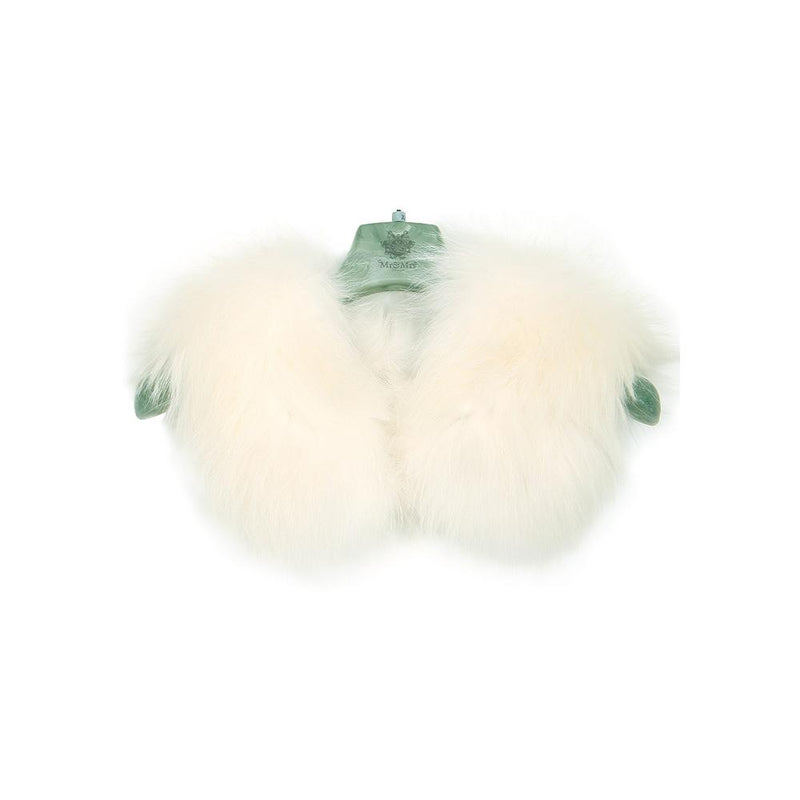 Mr & Mrs Ivory Raccoon Fur Muffler Scarf