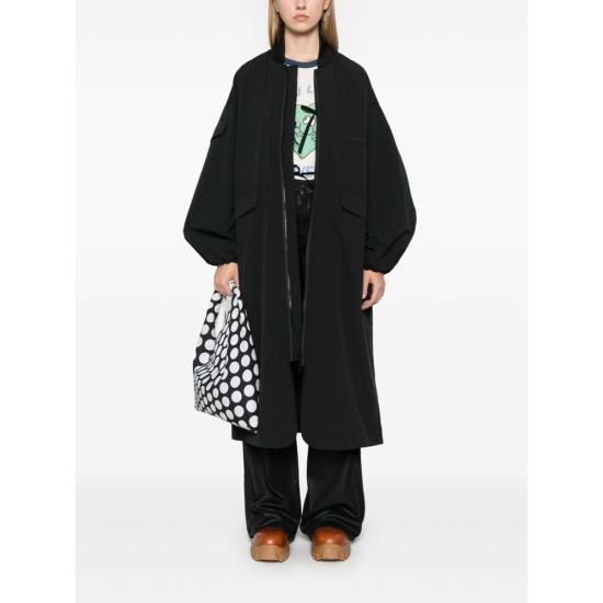 GANNI Wool Blend Overcoat for Women F9468099 Black