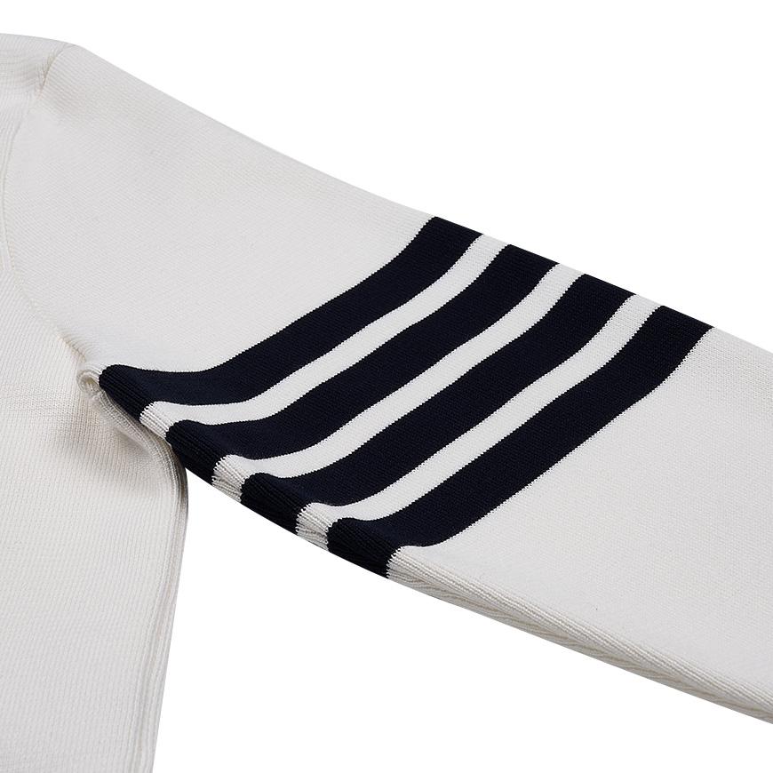 THOM BROWNE Men’s 4-Bar Stripe Wool Cardigan MKC460A Y3006 100