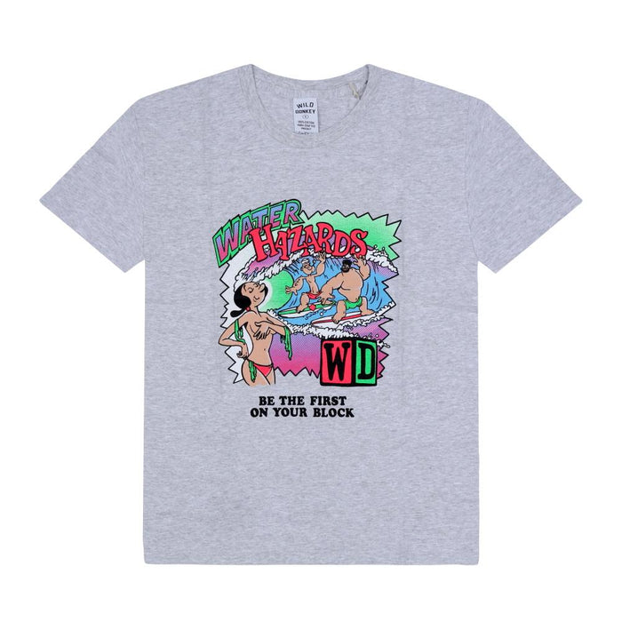 Wild Donkey Heather Grey Hazard Graphic Short Sleeve T-Shirt