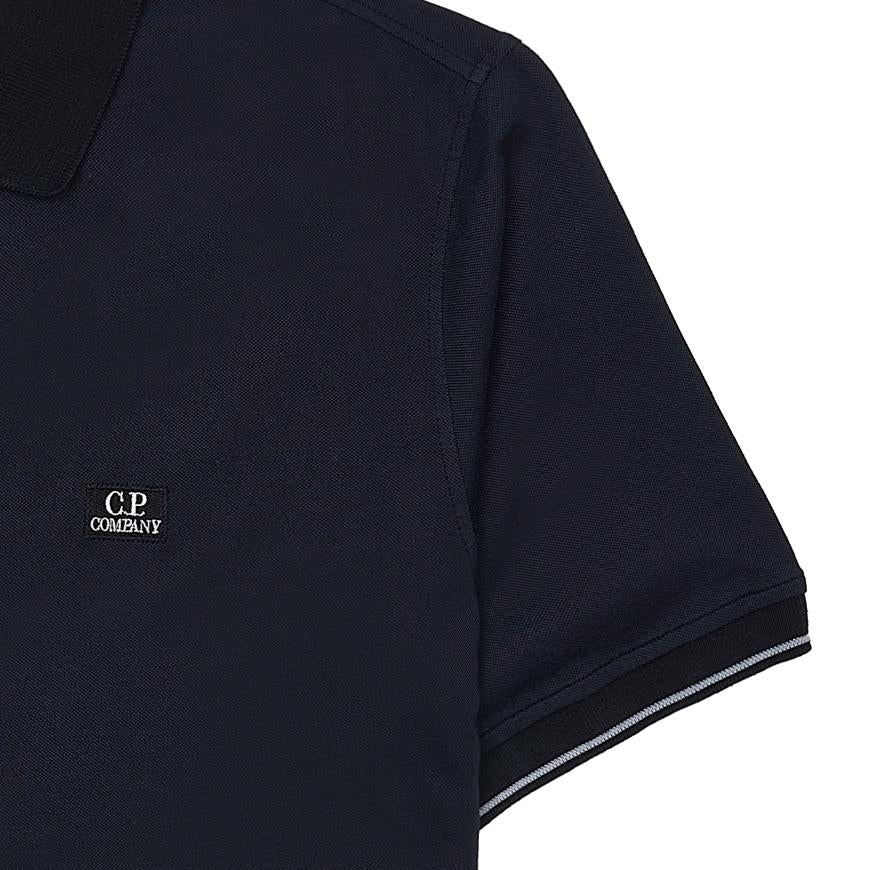 CP Company Men’s Logo Patch Polo Shirt 18CMPL130A 006263G 999