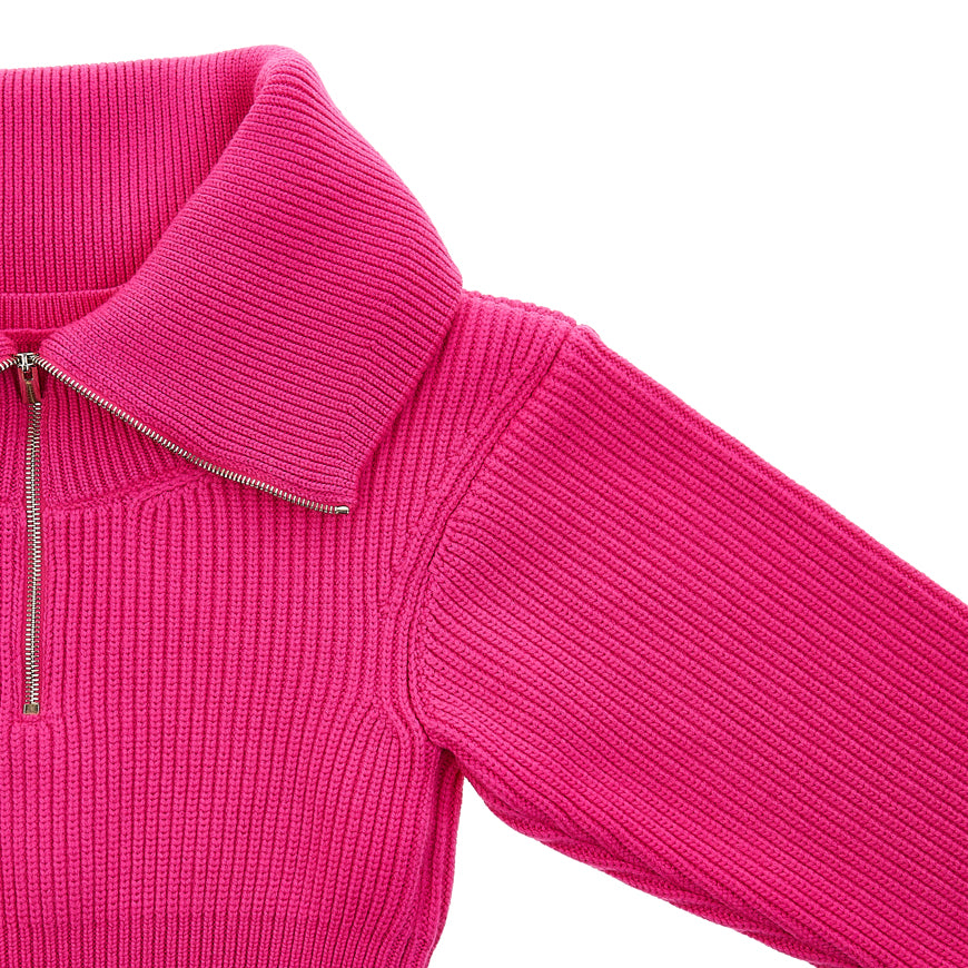 JACQUEMUS Women's Half-Zip Knit Sweater 213KN501 2086 430 1
