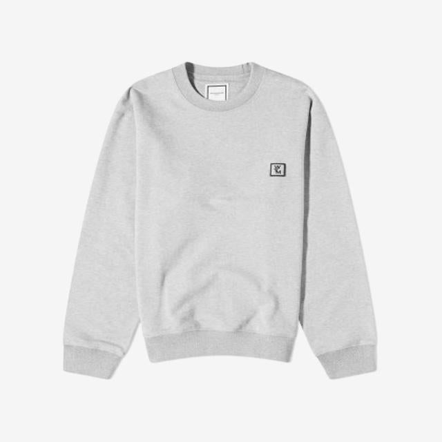 WOOYOUNGMI Gray Back Logo Print Crewneck Sweatshirt Women