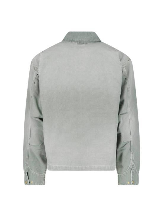 CARHARTT WIP Shady Green Destroy Wash Denim Jacket