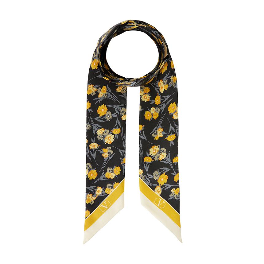 VALENTINO Women’s Silk Scarf Scarf 8W2E6017 QLS CGD