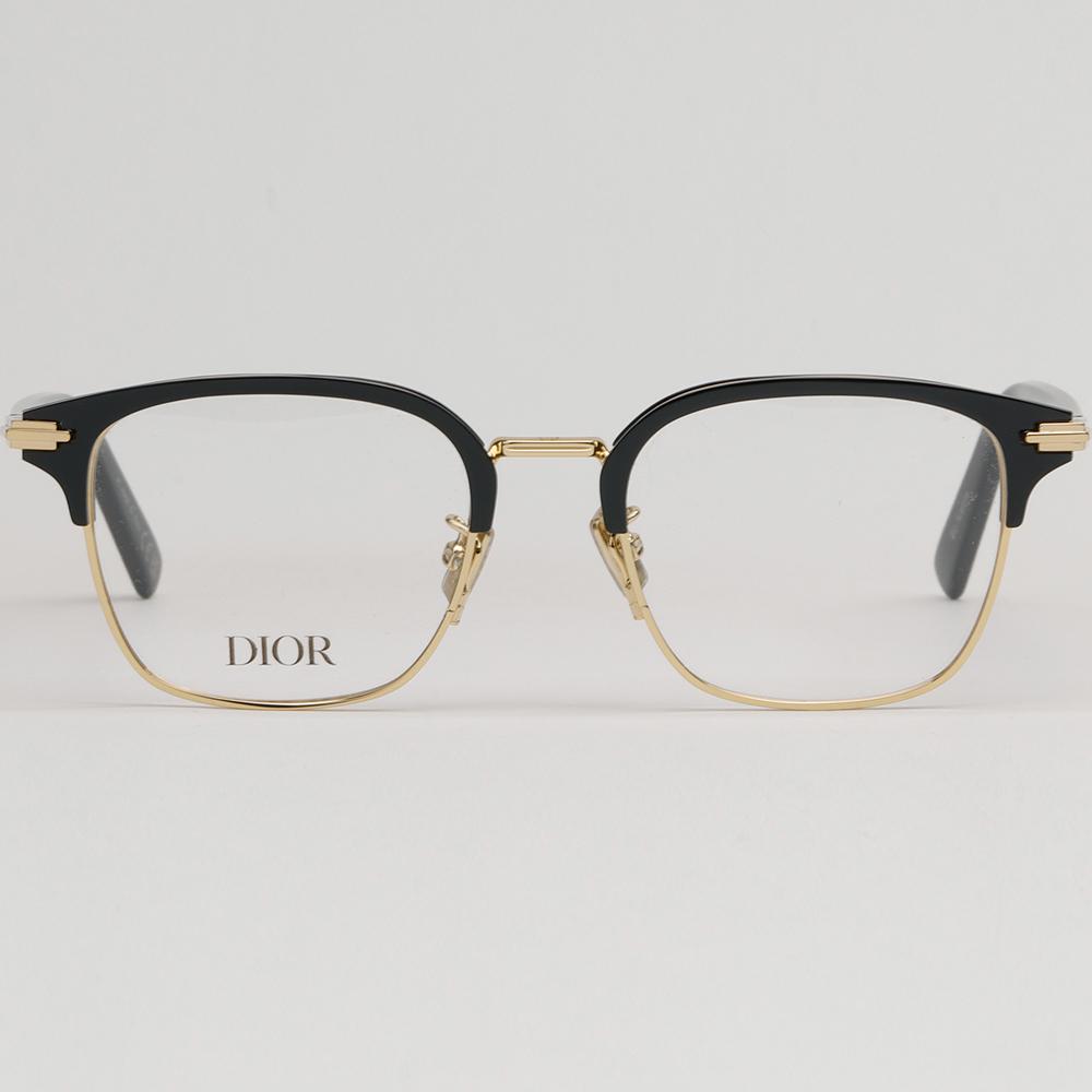 DIOR Half-Rim Eyeglass Frames Unisex Black-Tortoise Boy DIORBLACKSUITO S24U B400