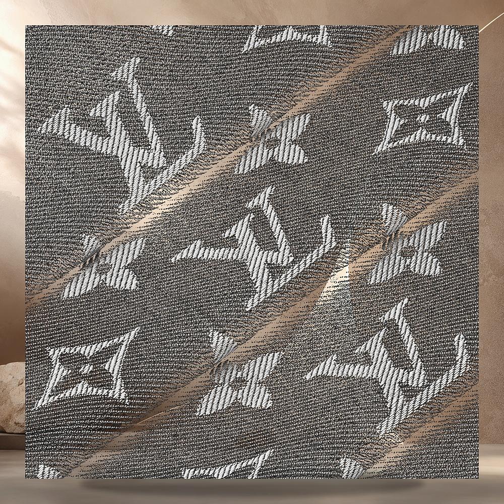 Louis Vuitton Monogram Denim Shawl Black Scarf M98342