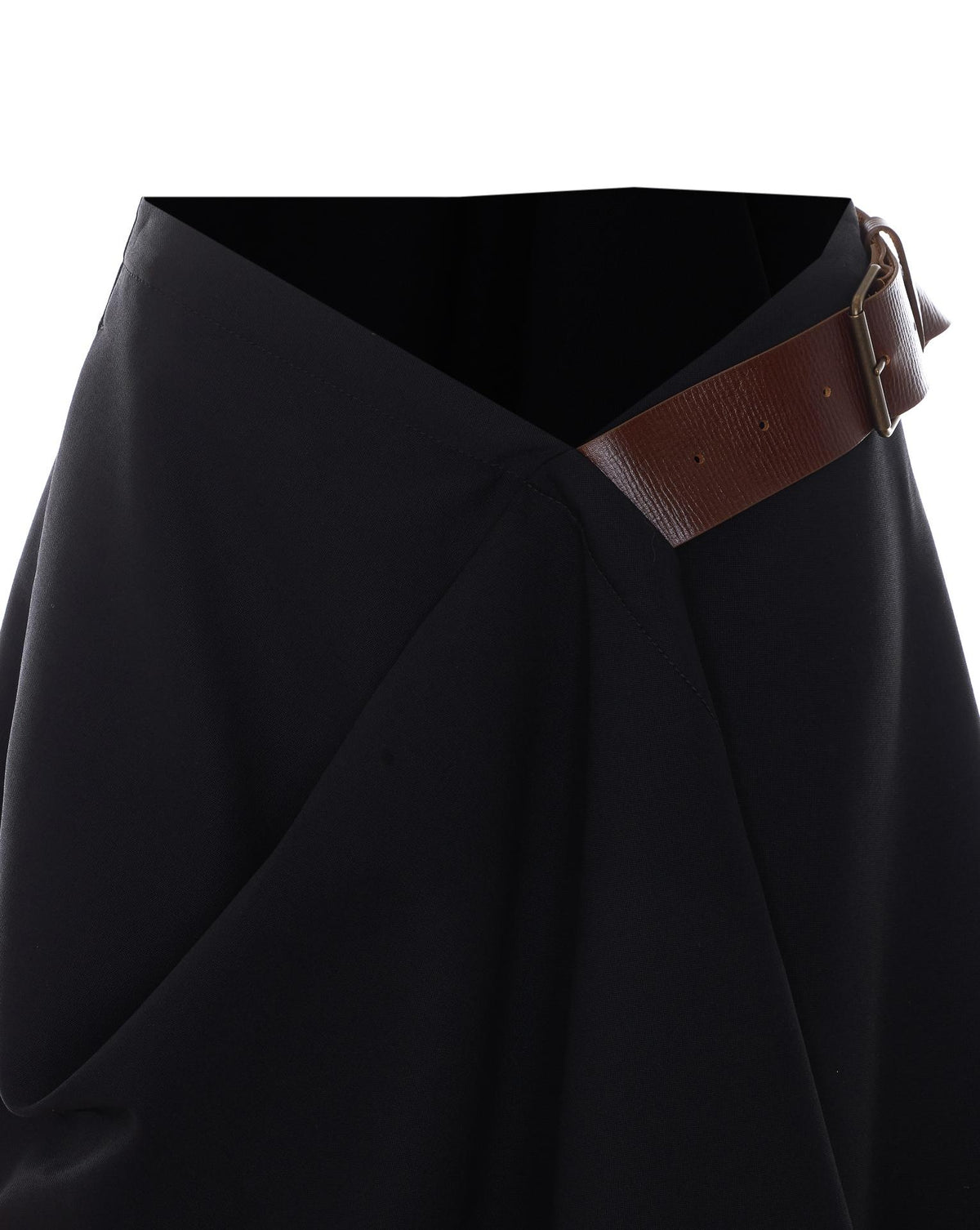 Bottega Veneta Black Midi Skirt