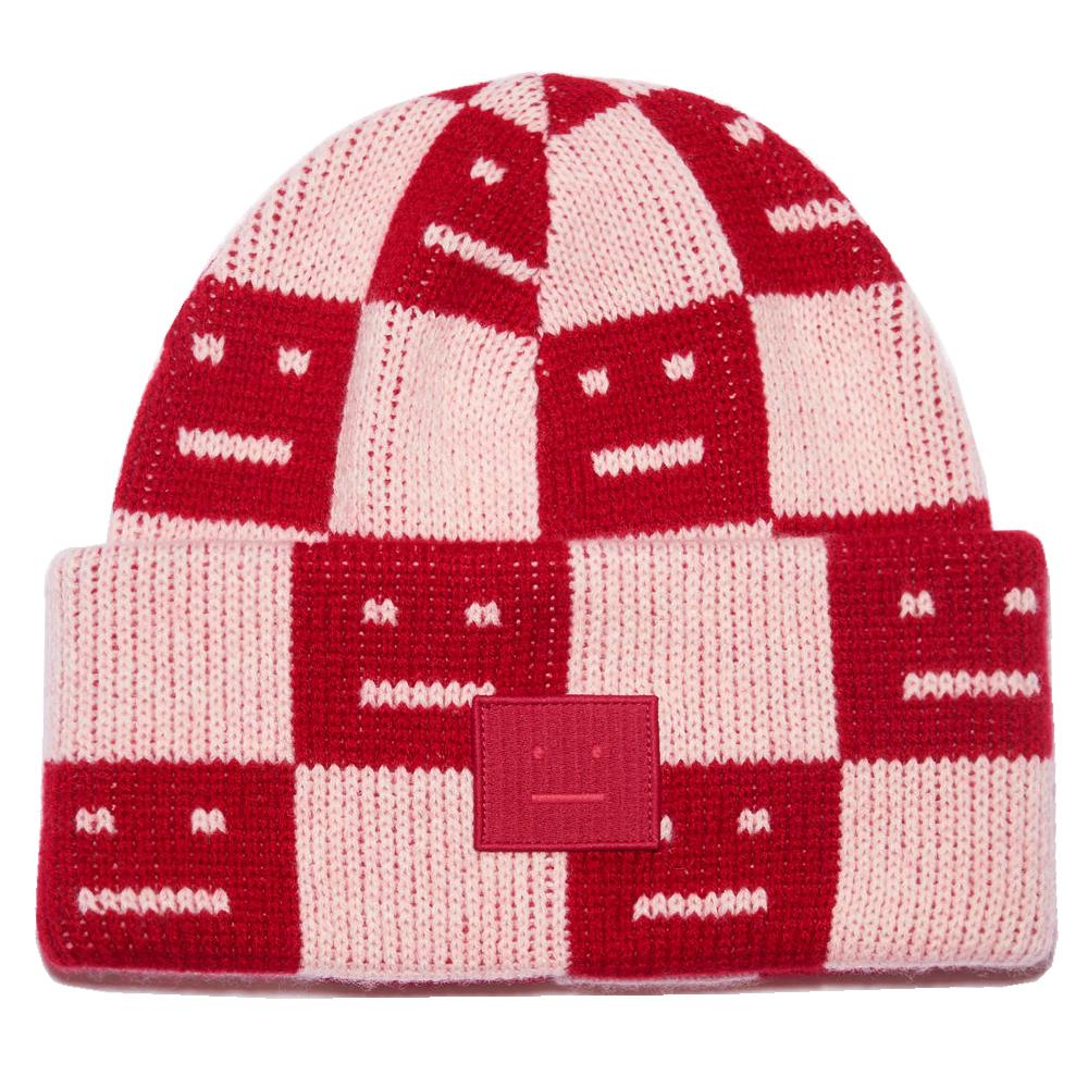 Acne Studios Face Patch Pattern Wool Beanie C40239 CW6