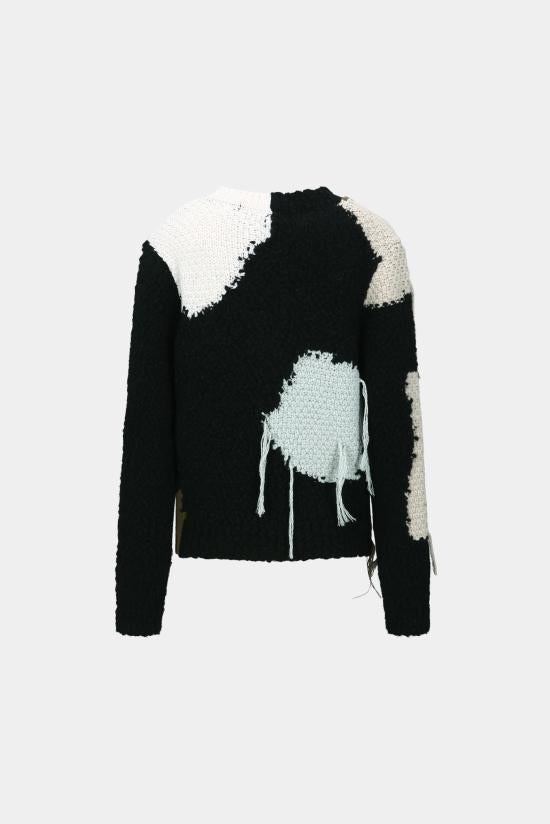 Andersson Bell Round Neck Knit Sweater for Women ATB1365W BLACK DOM