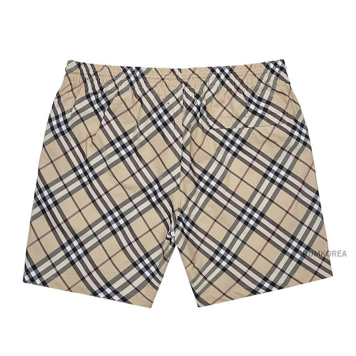 BURBERRY Men’s Check Swim Shorts Navy