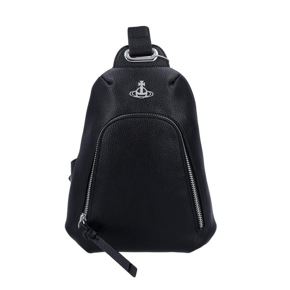 Vivienne Westwood Unisex Black Sling Crossbody Bag
