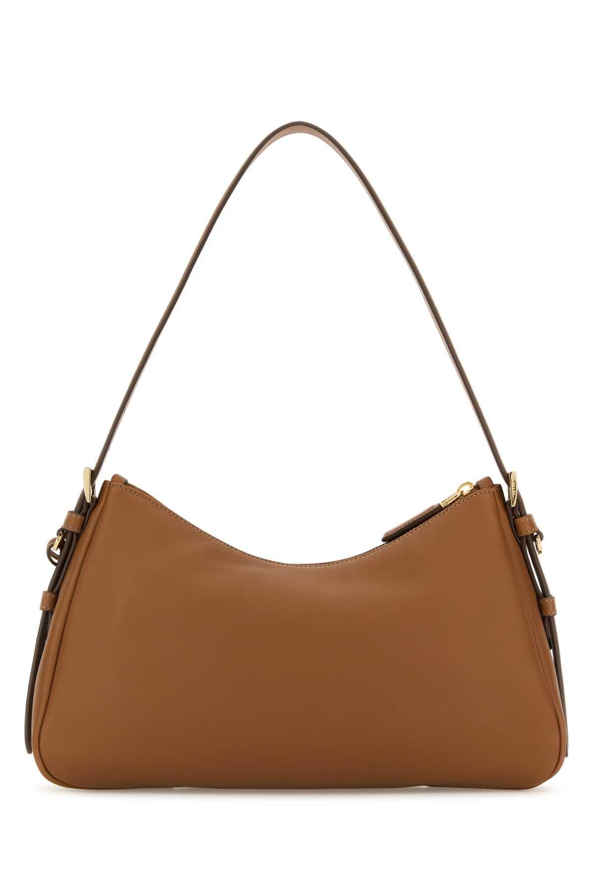 PRADA Black Leather Shoulder Bag