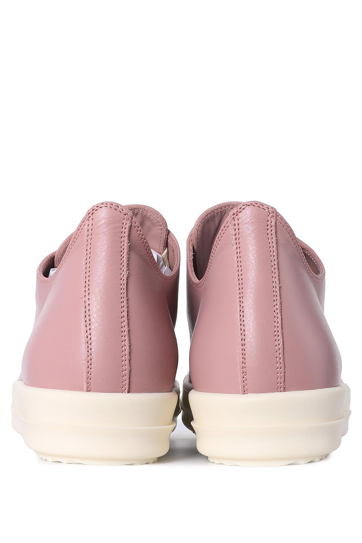 Rick Owens Dusty Pink Milk Low-Top Sneakers RU01D3891 LCO 6311