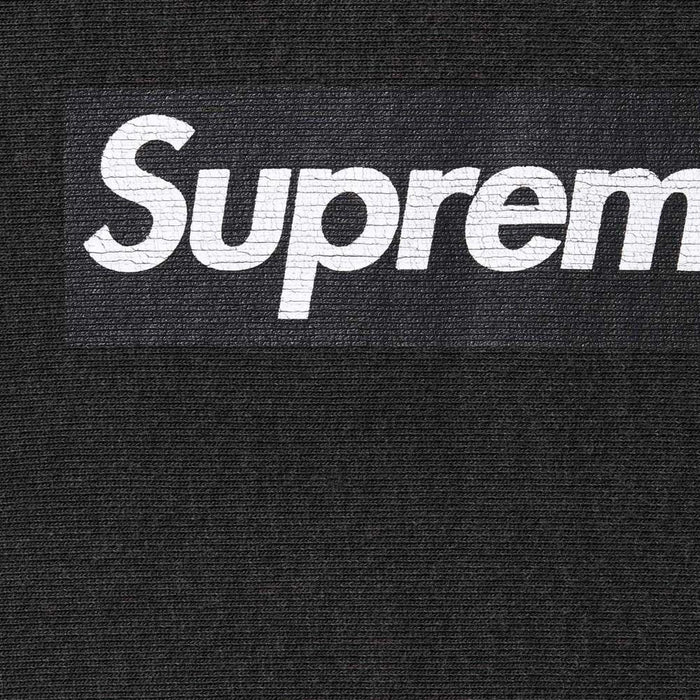 Supreme Washed Box Logo Crewneck Sweatshirt Black Unisex