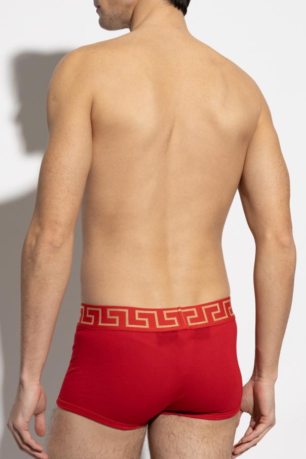 Versace Red Gold Medusa Greca Men’s Boxer Briefs Underwear