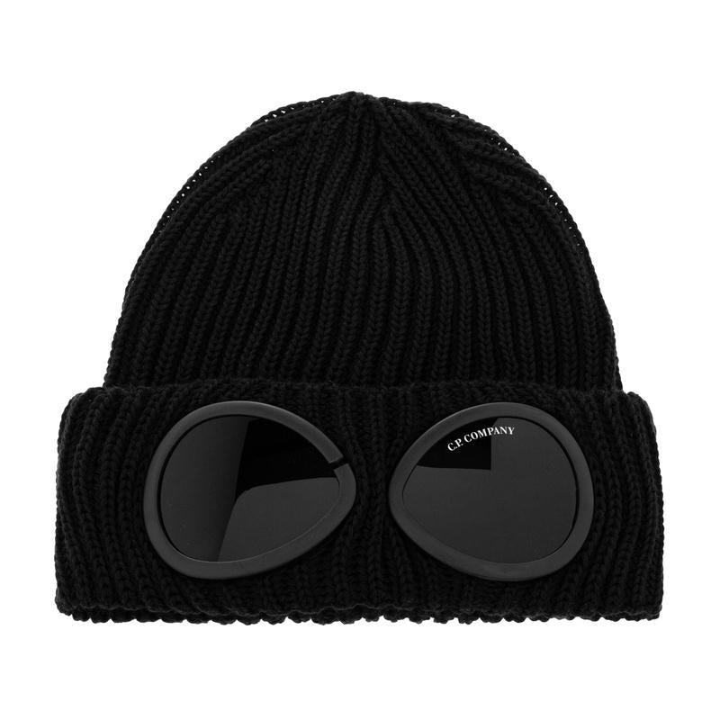 CP Company Merino Wool Goggle Beanie Black Unisex