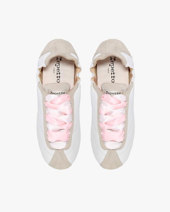 repetto Tennis Silk Sneakers White V4230 MCVD050