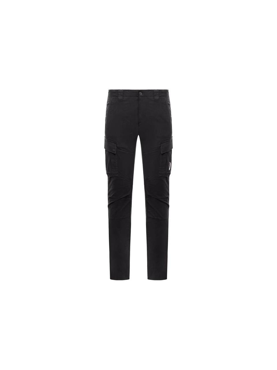CP Company Stretch Satin Cargo Pants Black