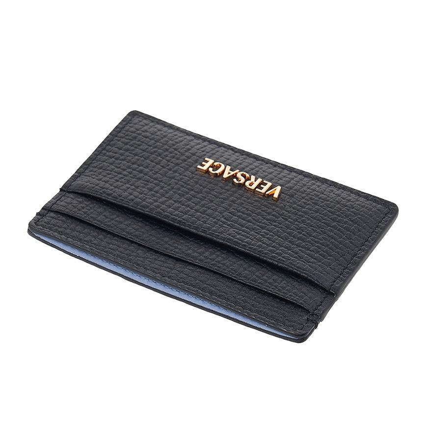 Versace Unisex Leather Mizza Card Holder Wallet DPN2467 1A13695 1B00V