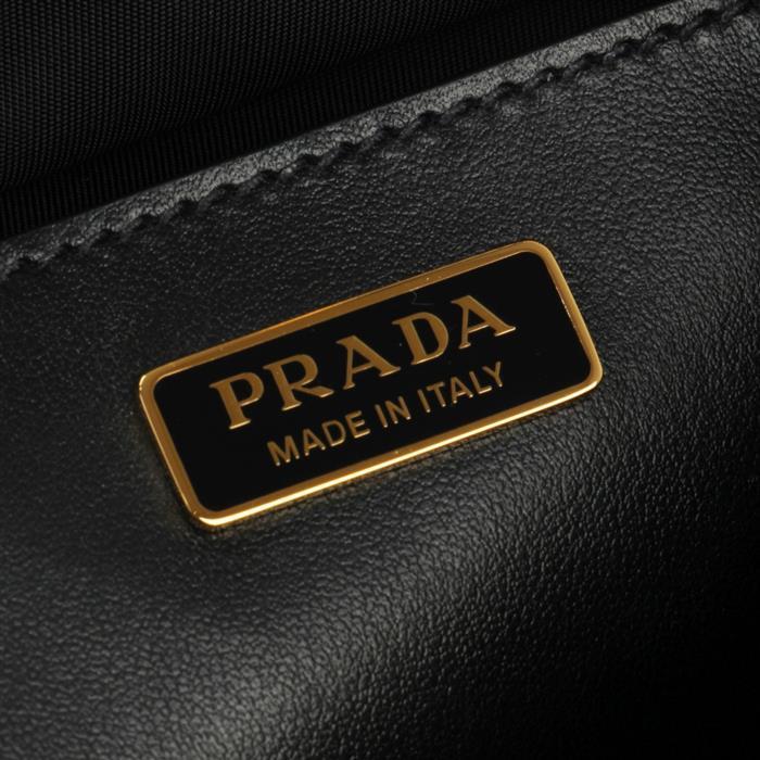 PRADA Explore Small Re-Nylon Shoulder Bag Black