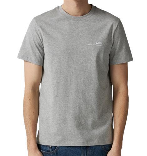 A.P.C. Short Sleeve T-Shirt Navy Cotton Men's Tee