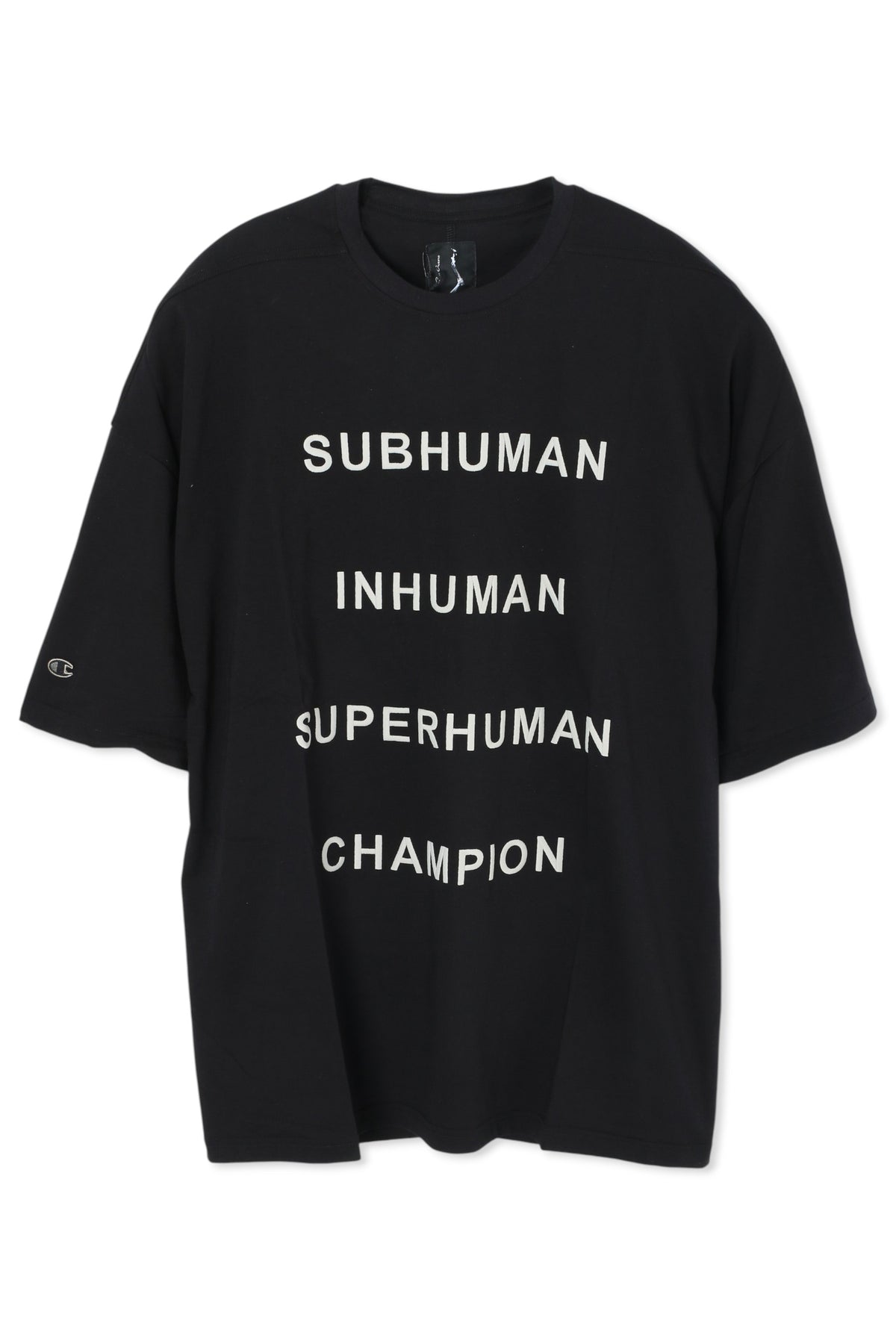 Rick Owens Champion Tommy T Short Sleeve T-Shirt Black