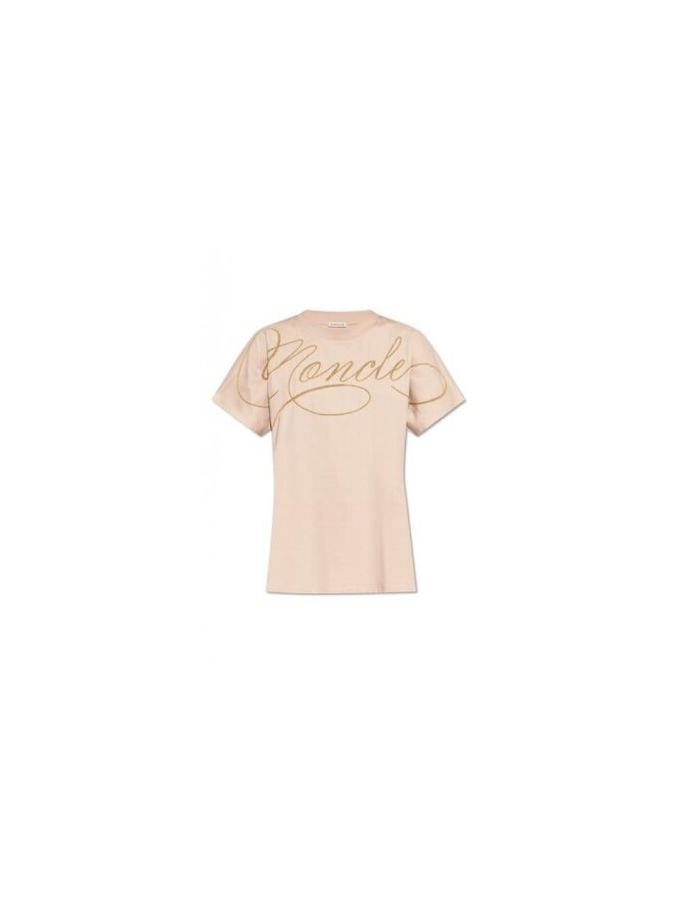 Moncler Embroidered Logo Cotton T-Shirt