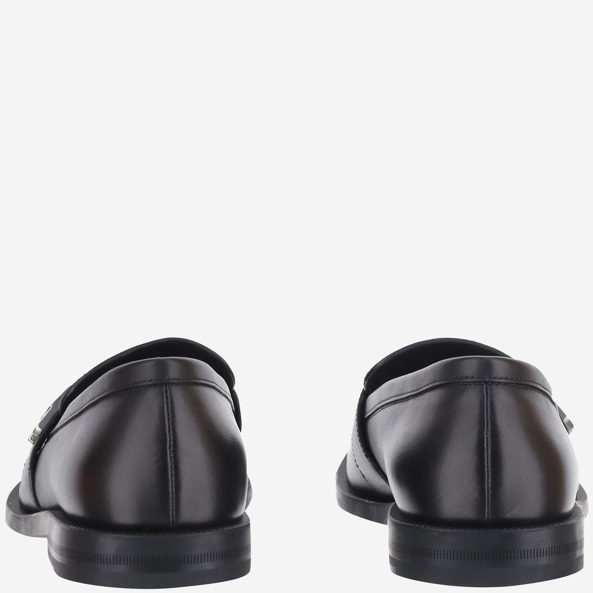GUCCI Black Leather Loafer Men's Dress Shoes