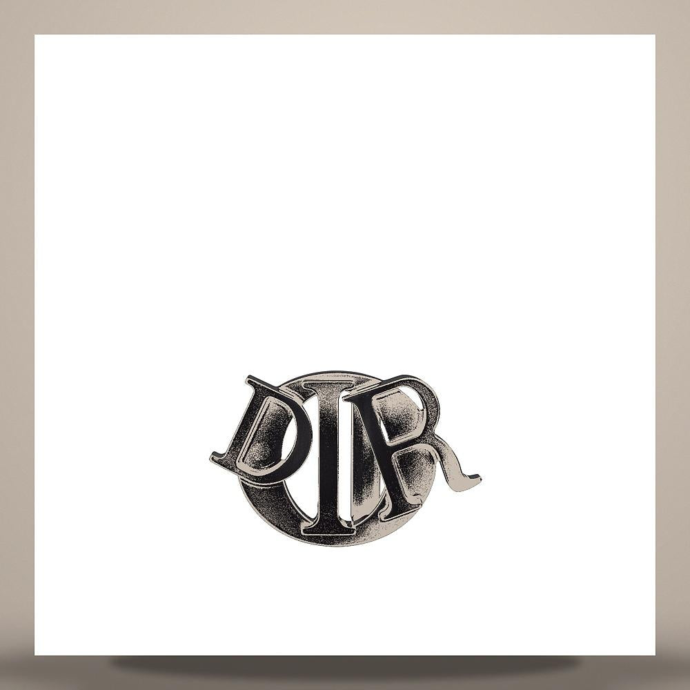 DIOR Charm Black Matte Lacquer Finish Brass 35mm Belt Buckle 4973RVVAR H00N