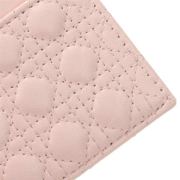 DIOR Baby Bow Freesia Leather Card Holder Wallet