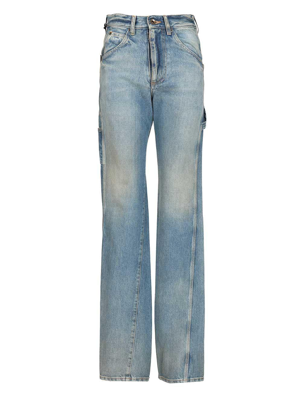 Maison Margiela Blue Denim Jeans Women’s Classic Fit Pants