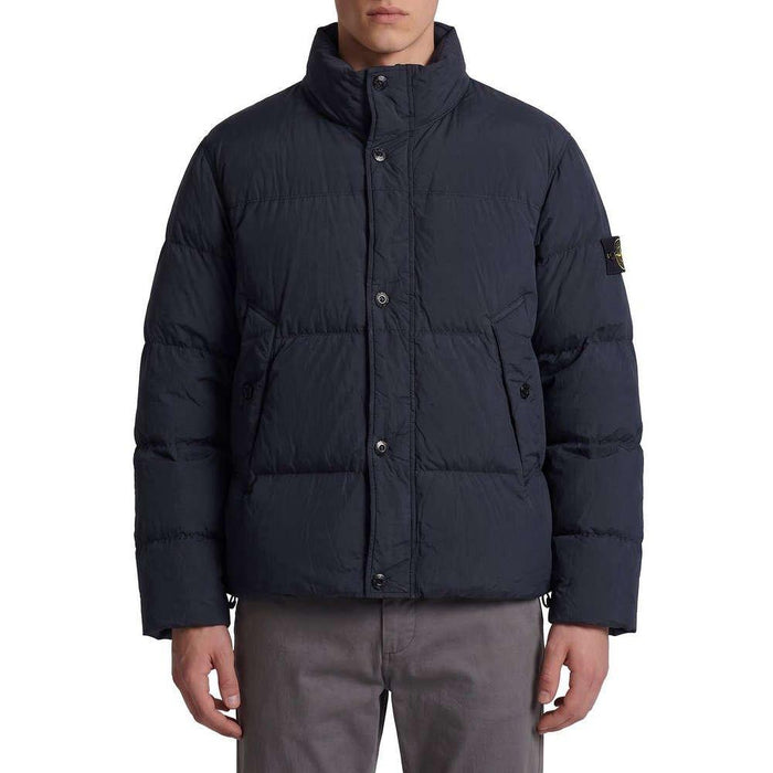 STONE ISLAND Garment Dyed Crinkle Reps NY Black Down Puffer Jacket