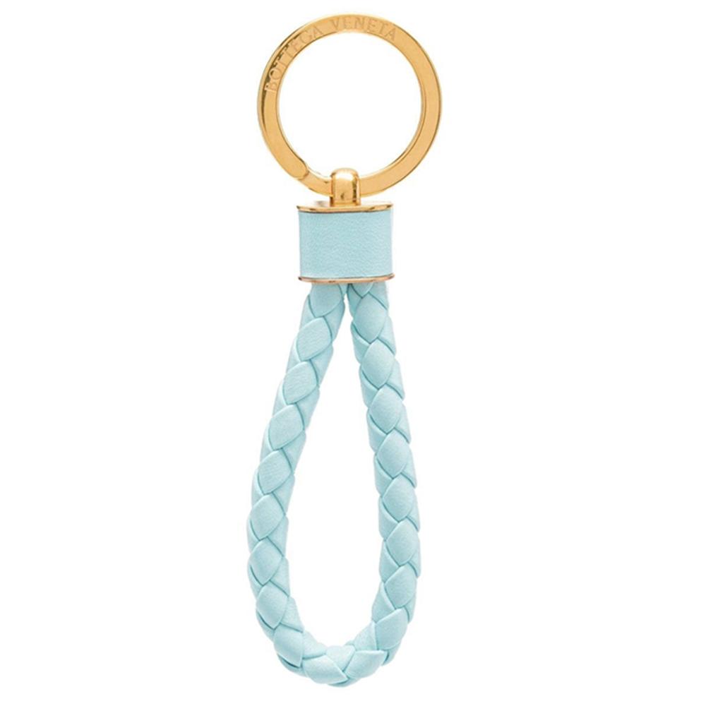 Bottega Veneta Intrecciato Nappa Leather Keyring Green Keychain